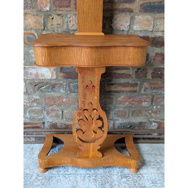 Victorian Oak Hall Stand, 1890s For Sale - Image 6 of 10