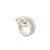Metal Diamond Platinum Coiled Snake Ring, Size 7 For Sale - Image 7 of 8