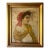 Antique Italian School Oil Portrait of Peasant Girl, Signed, 19th C For Sale
