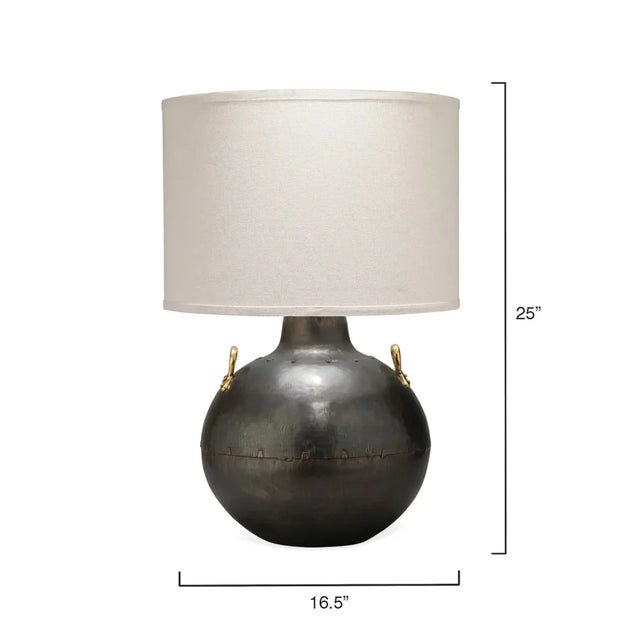 Grey Modern Two Handled Kettle Table Lamp For Sale - Image 4 of 4