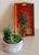 1980s Folk Art Hand Painted Wooden Tray With Inset Handles, Signed by Artist For Sale - Image 4 of 15