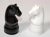 Mid-Century Modern Chess Mates Black White Knight Pieces Salt and Pepper Shaker- a Pair For Sale - Image 13 of 13