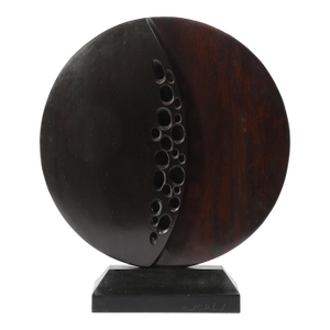 Mid-Century Modernist Hand-Carved Organic Sculpture Signed Carol Setterlund