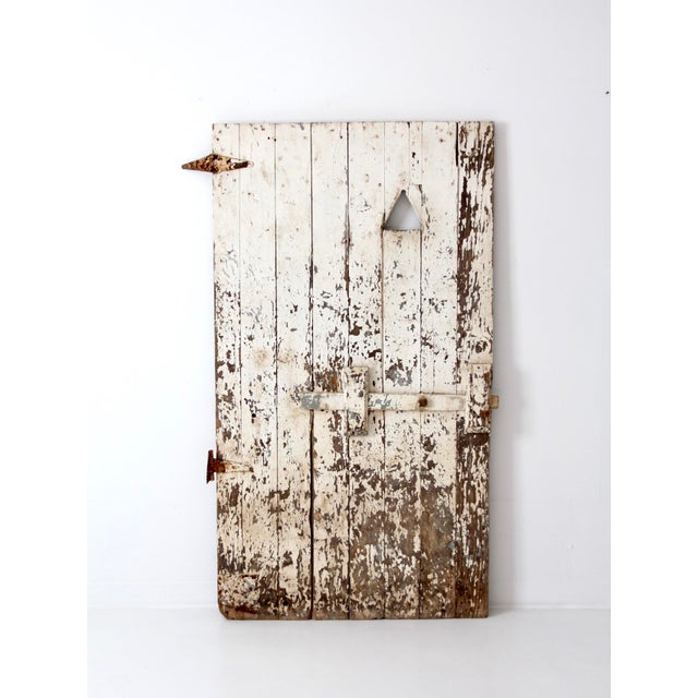 Antique Painted Wood Door Chairish