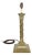 Antique Corinthian Column Brass Repousse Table Lamp, 1880 For Sale