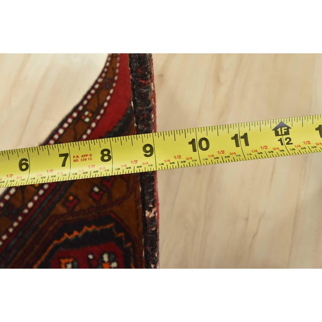 Textile Malatya Rug 1’6” X 3’2” Red Wool Vintage Tribal Hand-Knotted Oriental Carpet For Sale - Image 7 of 8