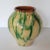 Very collectible Country French yellow and green glazed terra cotta pot with 2 ear handles. From the Southwest of France,...