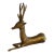 Vintage Mid Century Brass Deer Figurine For Sale