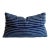 Mali Blue and White Indigo Striped Lumbar Pillow, 12x20 For Sale