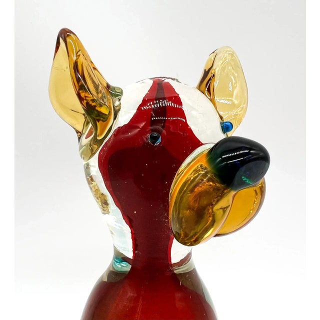 1960s Mid-Century Italian Jordan's Importing Co JIco Glass Dog For Sale - Image 5 of 10