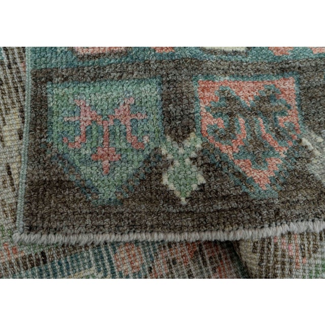 Textile Turkish Oushak Rug 2'9" x 8'7" #20033 For Sale - Image 7 of 8