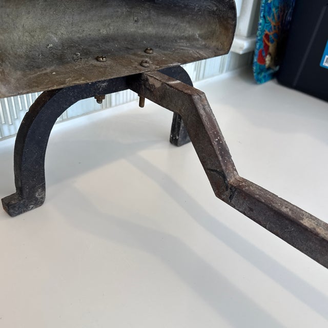 Pair of Vintage Brass Duck Andirons For Sale - Image 9 of 10