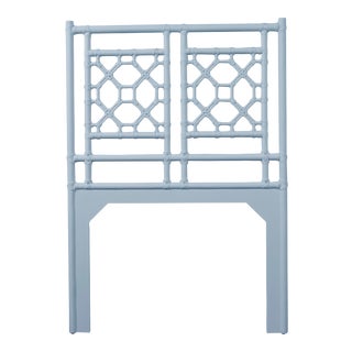 Lattice Back Headboard Twin - Blue For Sale