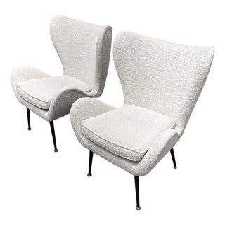 Four Hands Lainey Lounge Chairs, Pair For Sale