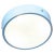 Metal Flush Mount in Light Blue, Italy, 1960s For Sale - Image 7 of 7