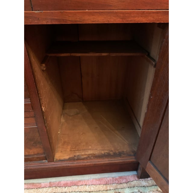 Late 20th Century Victorian Eastlake Petite Drop Front Secretary Desk For Sale - Image 12 of 18