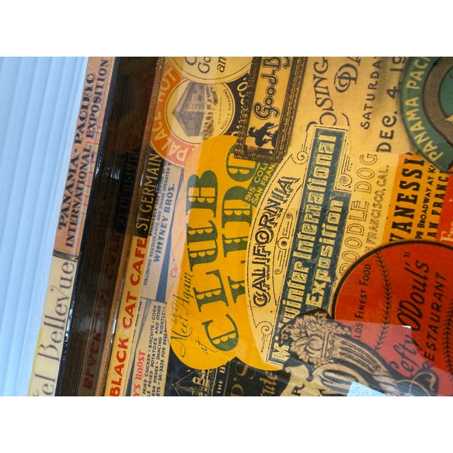 Brown Annie Modica Mo Dice Lacquered Tray, Signed For Sale - Image 8 of 12