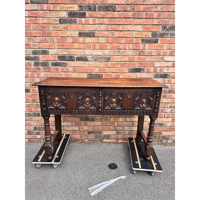 Antique Oak Sideboard Dresser Base. This quality oak sideboard dresser base has a solid oak top with moulded edge with...