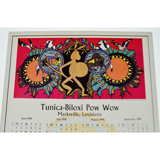 1998 Native American Tunica Biloxi Pow Wow Calendar Chairish