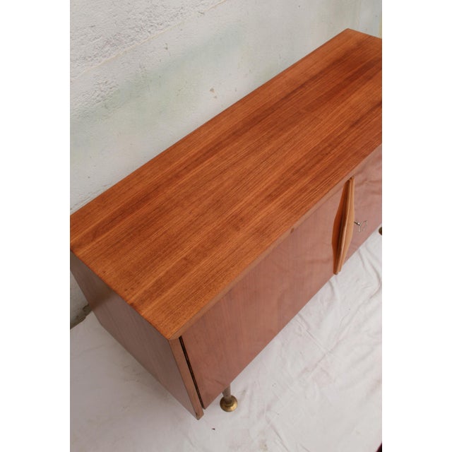 Wood Vintage Sideboard with Double Doors, 1955 For Sale - Image 7 of 13