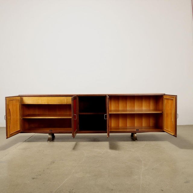 Vintage Red Sideboard, 1960s For Sale - Image 3 of 11