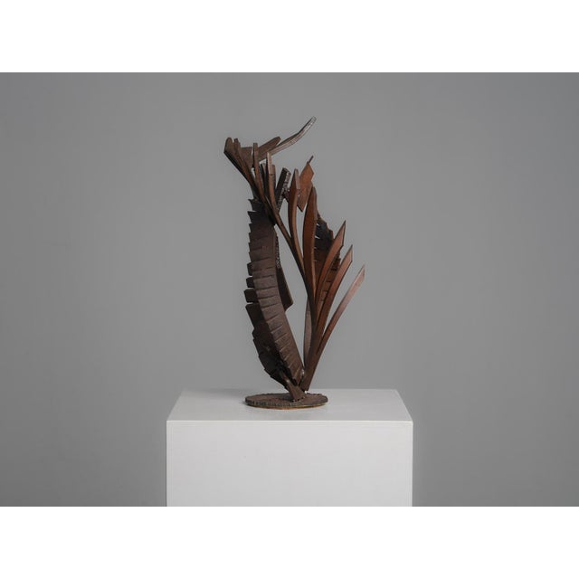 CH, Abstract Constructivist Iron Sculpture, 1960s, Iron For Sale - Image 6 of 11