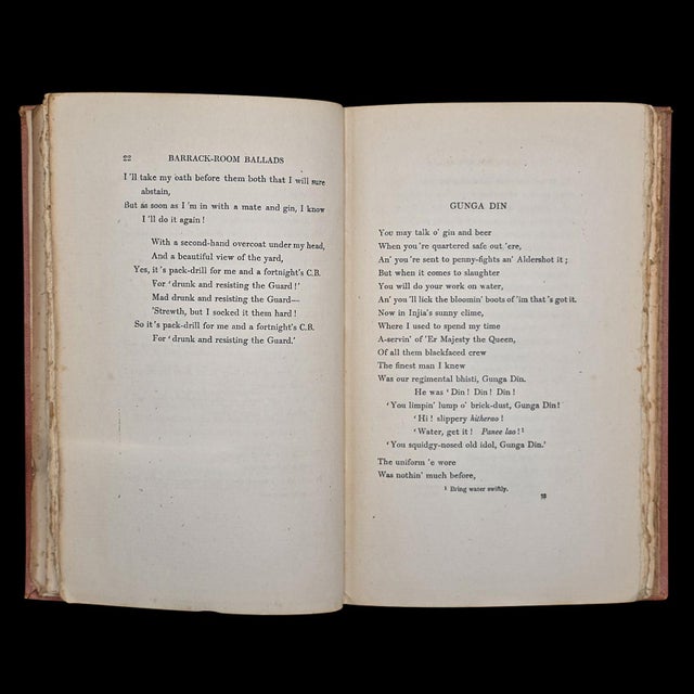 Antique Poetry Book, Barrack Room Ballads, Rudyard Kipling, Literary Classic For Sale - Image 11 of 12