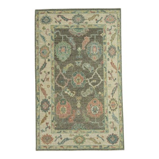 Turkish Oushak Rug 4' x 6'5" #20318 For Sale