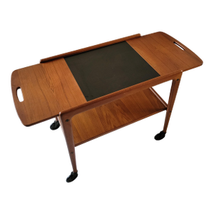 1960s Danish Modern Yngve Ekstrom Teak Bar Cart/Server