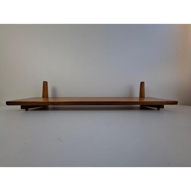 Mid-Century Modern Mid-Century Wooden Wall Shelf, Czechoslovakia, 1960s For Sale - Image 3 of 18