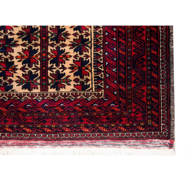 Tribal Vintage Persian Baluch Rug For Sale - Image 3 of 15