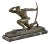 Pierre Le Faguays, Art Deco Sculpture of Athlete with Bow, 1930, Bronze on Marble Base For Sale