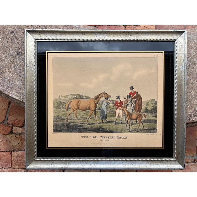 Cream Early 19th Century Henry Alken “The High Mettled Racer” Equestrian Prints, Set of 3 For Sale - Image 8 of 10