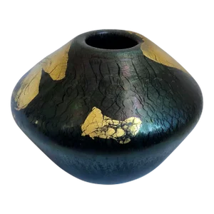 1990s Robert Eickholt Art Glass Vase