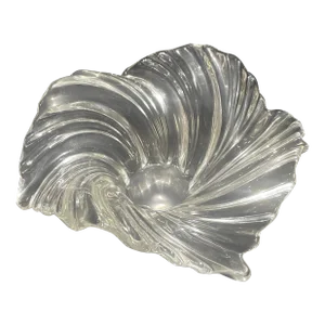 Mikasa Belle Epoque Swirl Wave Crystal Bowl, 1980 Made in Germany Glass Euc