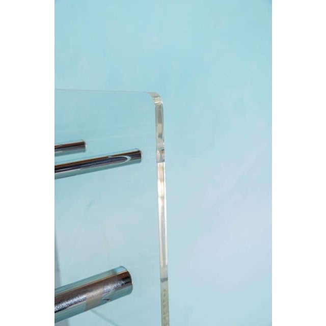 Acrylic Glass Tube Frame Coat Rack, 1970s For Sale - Image 8 of 9