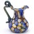 Art Nouveau Fratelli Toso Murano Millefiori Flowers Antique Italian Art Glass Ornate Handle Cabinet Vase Pitcher For Sale - Image 3 of 7