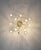 Spiral shaped brass chandelier / ceiling light with 12 lights on 3 levels. Dates from 1960s-70s. Up to 250V (Europe/UK...