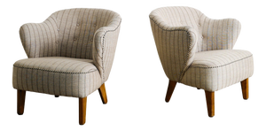 Mid-Century Modern Danish Armchairs by Flemming Lassen for Asko, 1950s, Set of 2