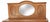 Gold 1940s Antique Honey-Brown Wood Buffet With Oval Mirror and Cabriole Legs For Sale - Image 8 of 10