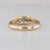 Antique 0.28ctw Sapphire Diamond Ornate Ring 18k Yellow Gold Size 9 For Sale - Image 4 of 8