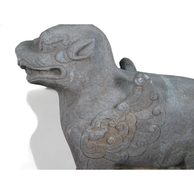 A Pair of Stone Tianlu For Sale - Image 4 of 11