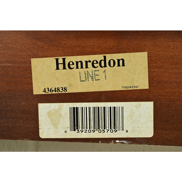 Henredon Georgian Carved Cherry Wood King Size Poster Bed For Sale - Image 10 of 11