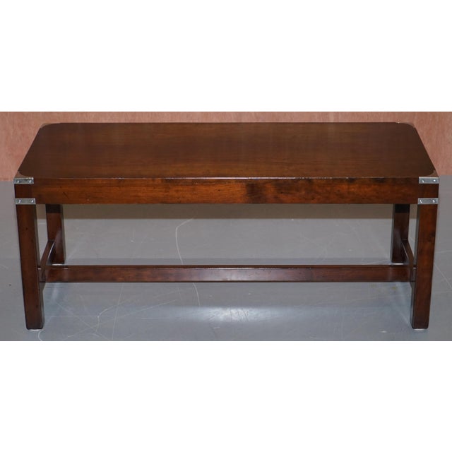 Military Campaign Coffee Table by Kennedy for Harrods London For Sale - Image 11 of 14