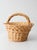 Brown Vintage Wicker Basket With Handle For Sale - Image 8 of 11