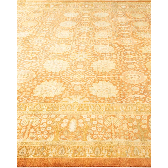 Solo Rugs Mogul, One-of-a-Kind Hand-Knotted Area Rug - Brown, 10' 2" x 14' 1" For Sale - Image 4 of 8