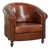 Sheepskin Club Armchair In Warm Cognac Color For Sale