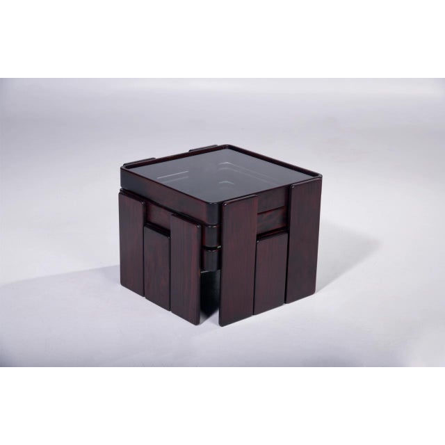 Nesting Tables by Gianfranco Frattini for Cassina, 1970s, Set of 3, in Very Good conditions. Designed 1970 to 1979 This...