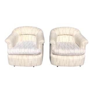 Pair of 1980s Club Chairs For Sale