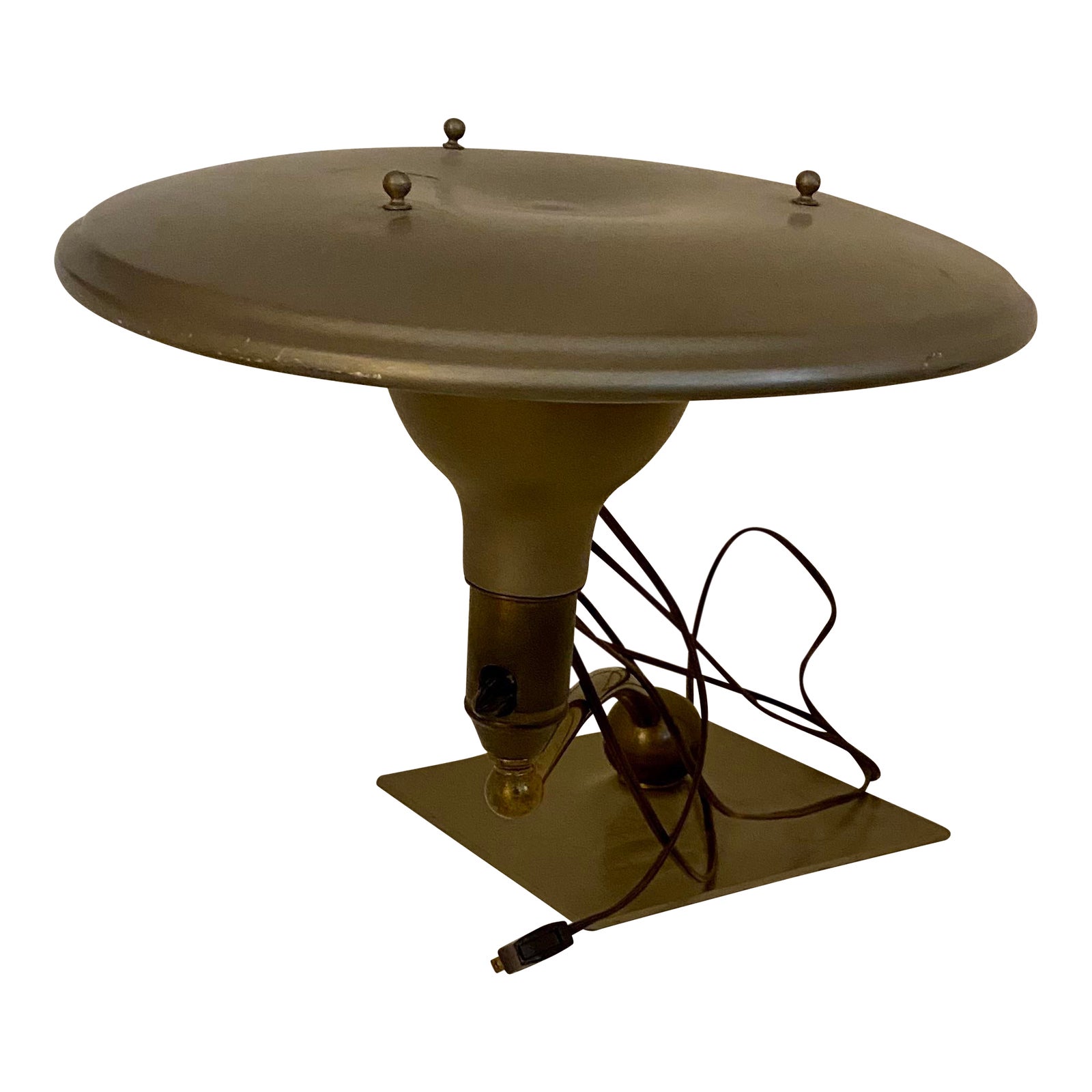 Vintage 1950s Wheeler Flying Saucer Desk Lamp Chairish